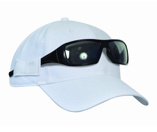 baseball cap with sunglass holder